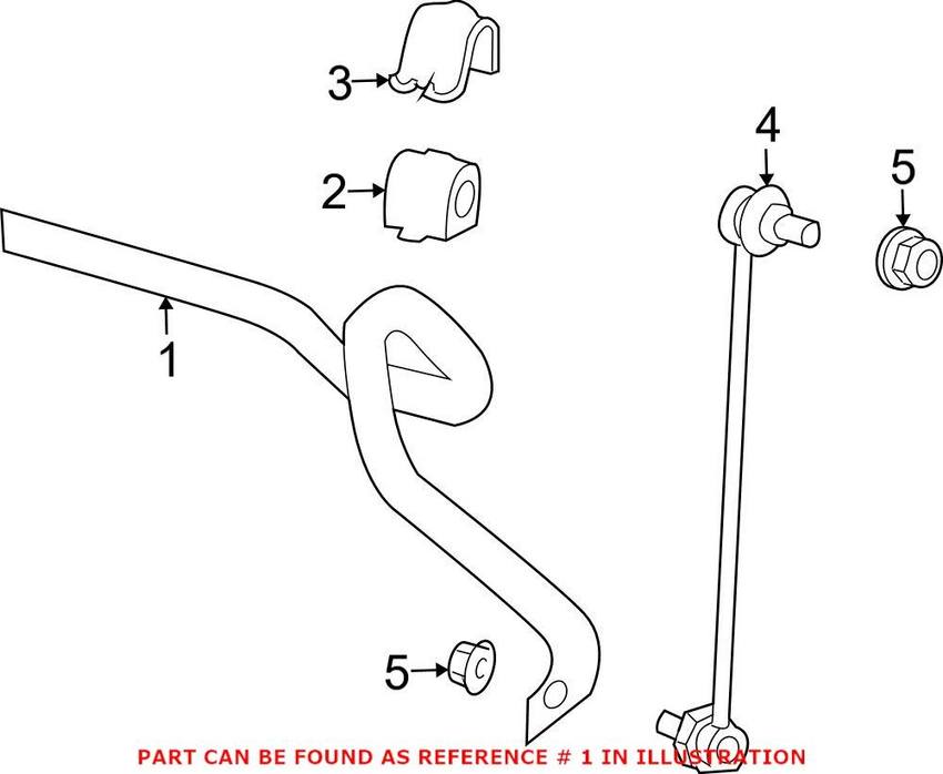 SAAB Sway Bar - Front (24.2mm) 13204074